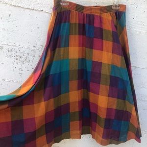 Vintage mid length circle skirt